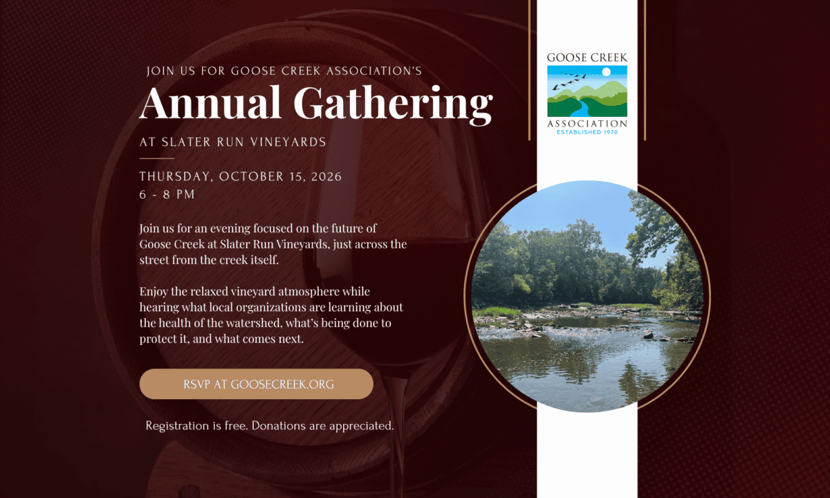 Annual Gathering Slater Run Vineyards October 15th 6 PM