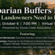 Free Webinar – Riparian Buffers 101 on October 6th at 7 PM